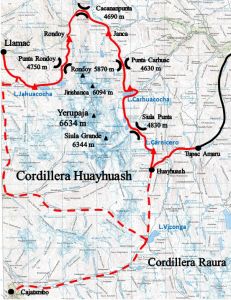 Trek v Cordillera Huayhush